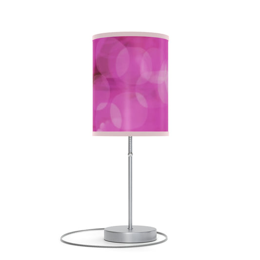 Jubilee: (Pink Trim) Chic Pink Table Lamp, Modern Home Decor, Bedroom Lighting, Gift for Her, Aesthetic Room Accessory, Pink Decor
