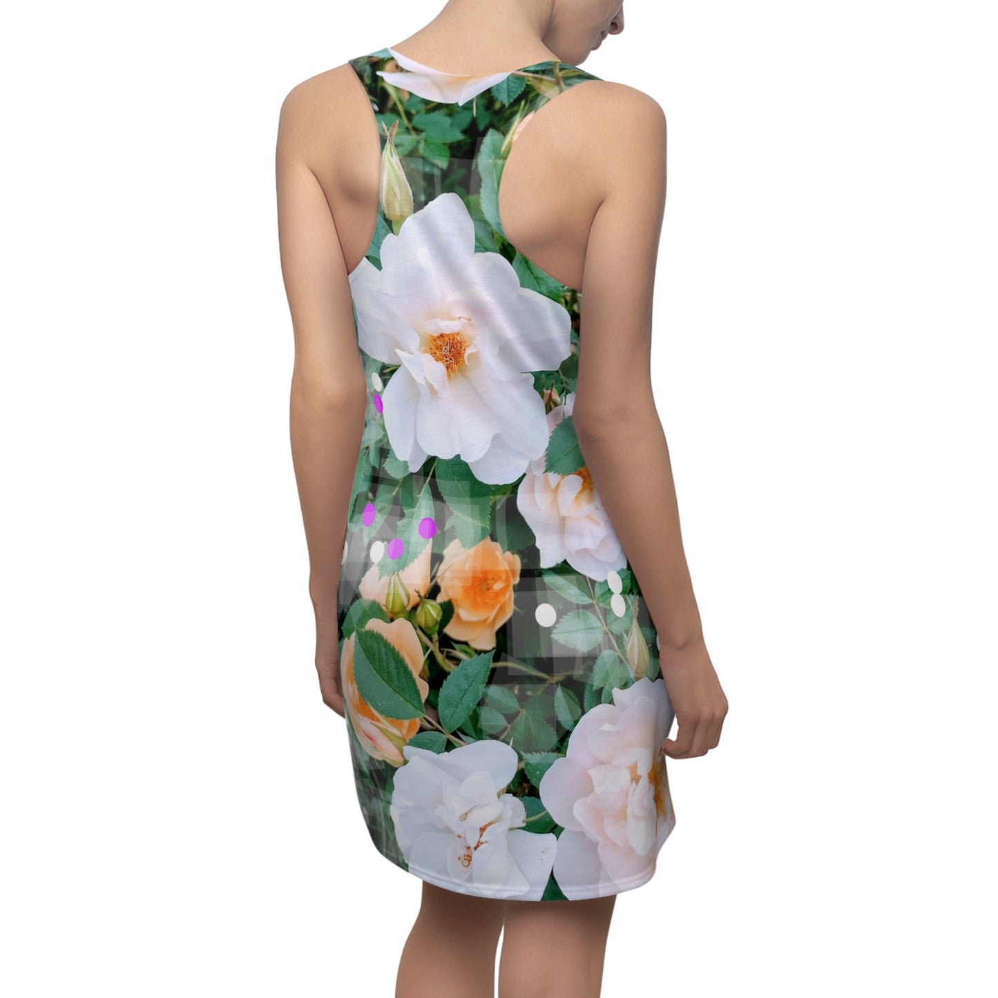 Divine Bouquet:  Women's Cut & Sew Racerback Dress (AOP)