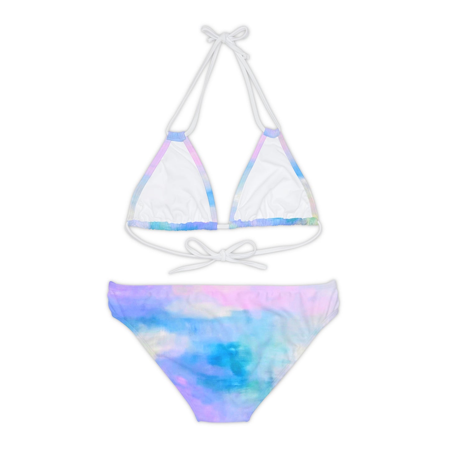 Pastel Air:  Strappy Bikini Set (AOP)