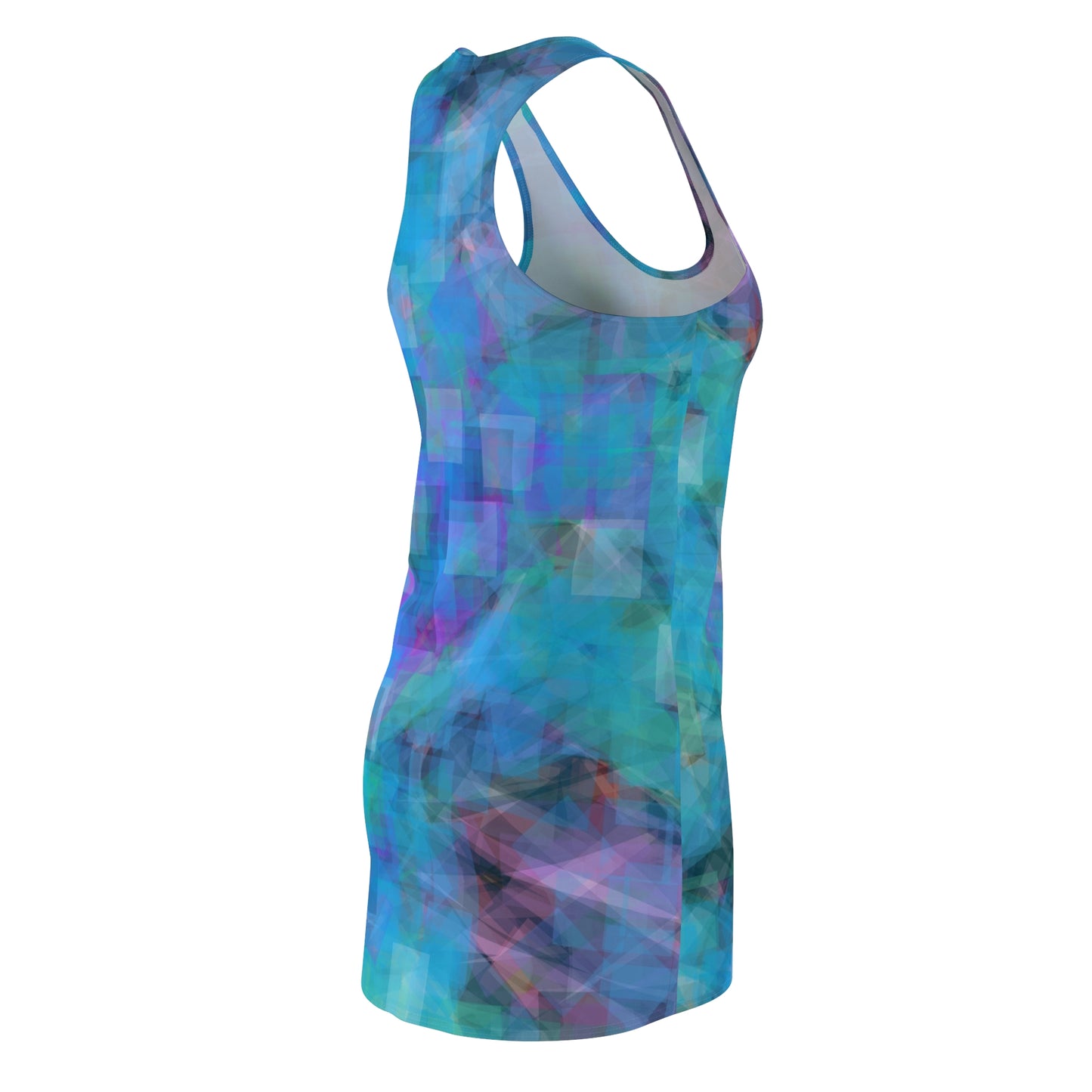 Clementina:  Vibrant Abstract Racerback Dress for Women | Perfect Summer Outfit