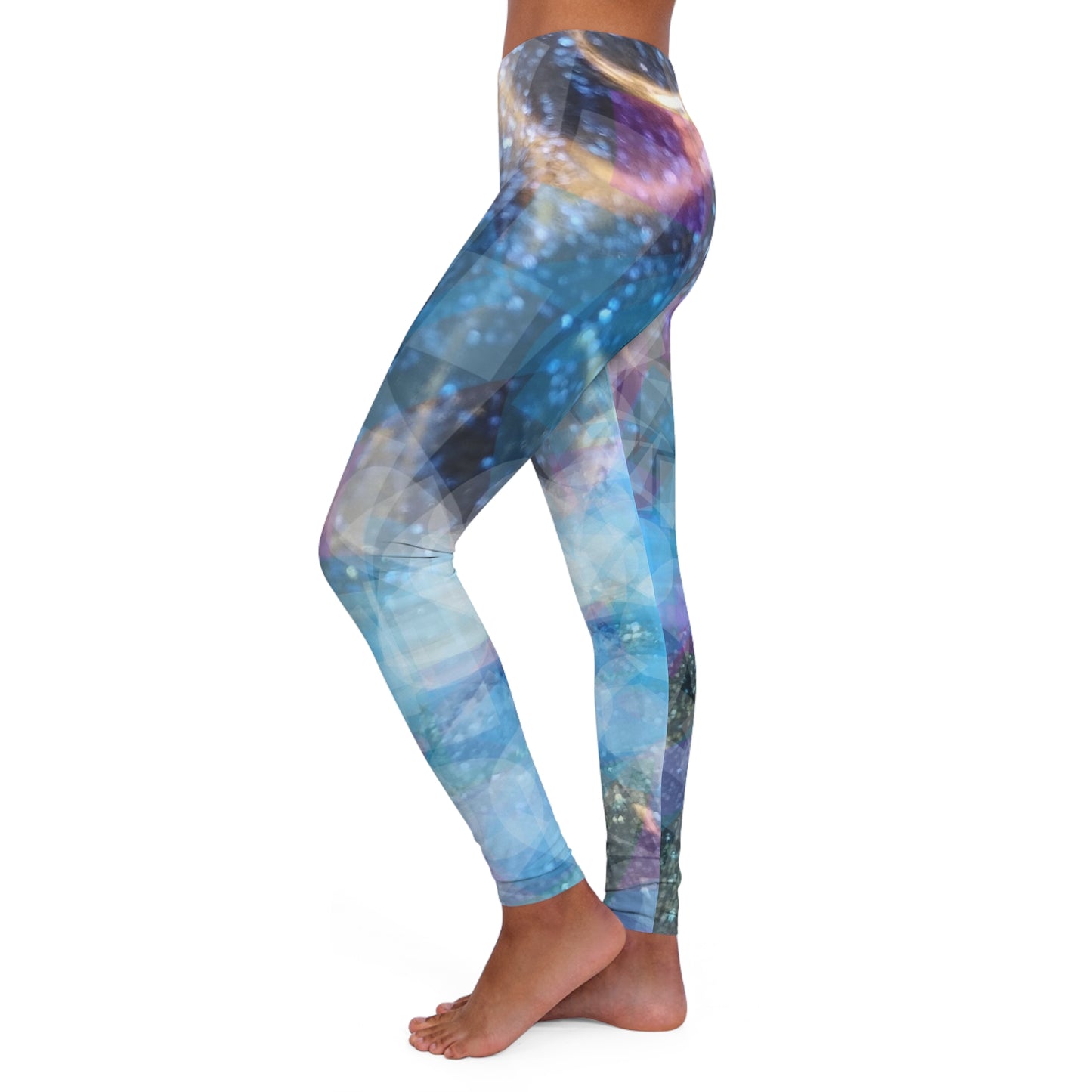 Sapphire Fuel:  Women's Casual Spandex Leggings (AOP)