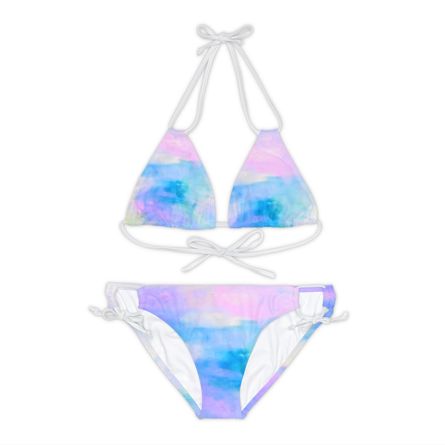 Pastel Air:  Strappy Bikini Set (AOP)