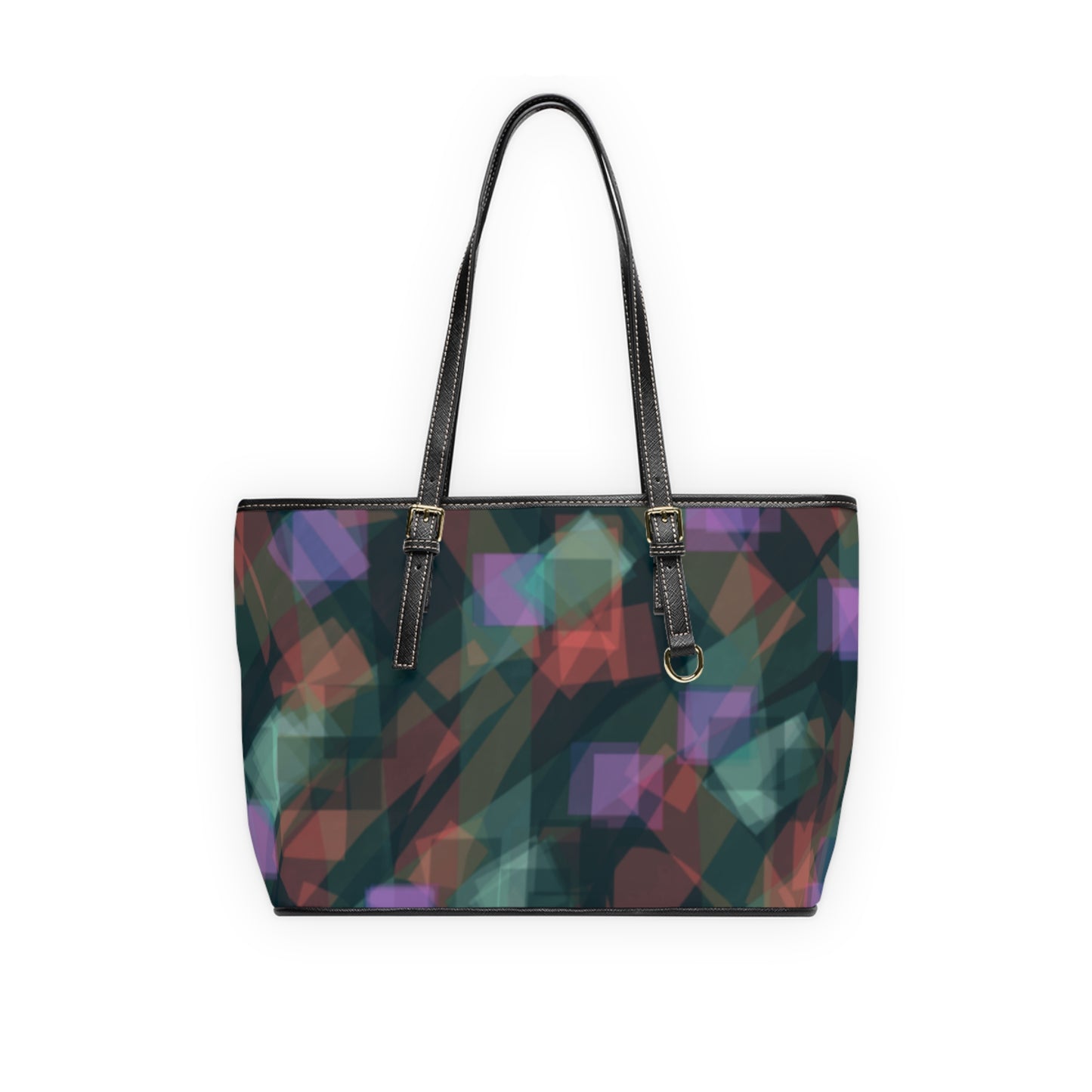Jean:  Abstract PU Leather Shoulder Bag – Stylish & Versatile Tote for Every Occasion