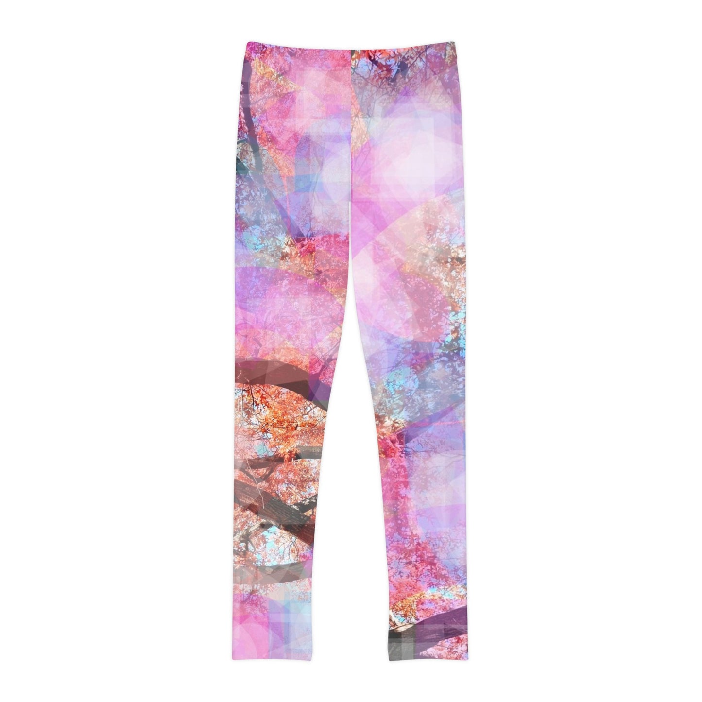 Aura:  Youth Full-Length Leggings (AOP): 7/8 Yrs