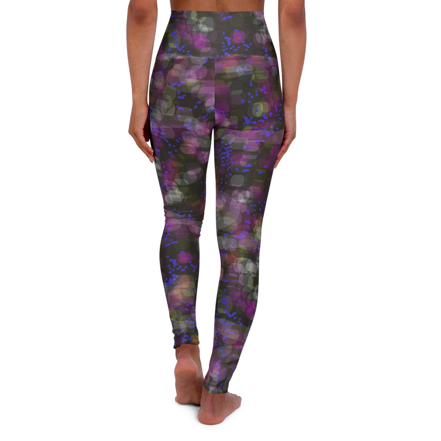 Let's Groove: Vibrant High Waisted Leggings, Athletic Leggings, Dance Leggings, Workout Leggings, Fashion Leggings, Fitness Apparel, Gift for Her