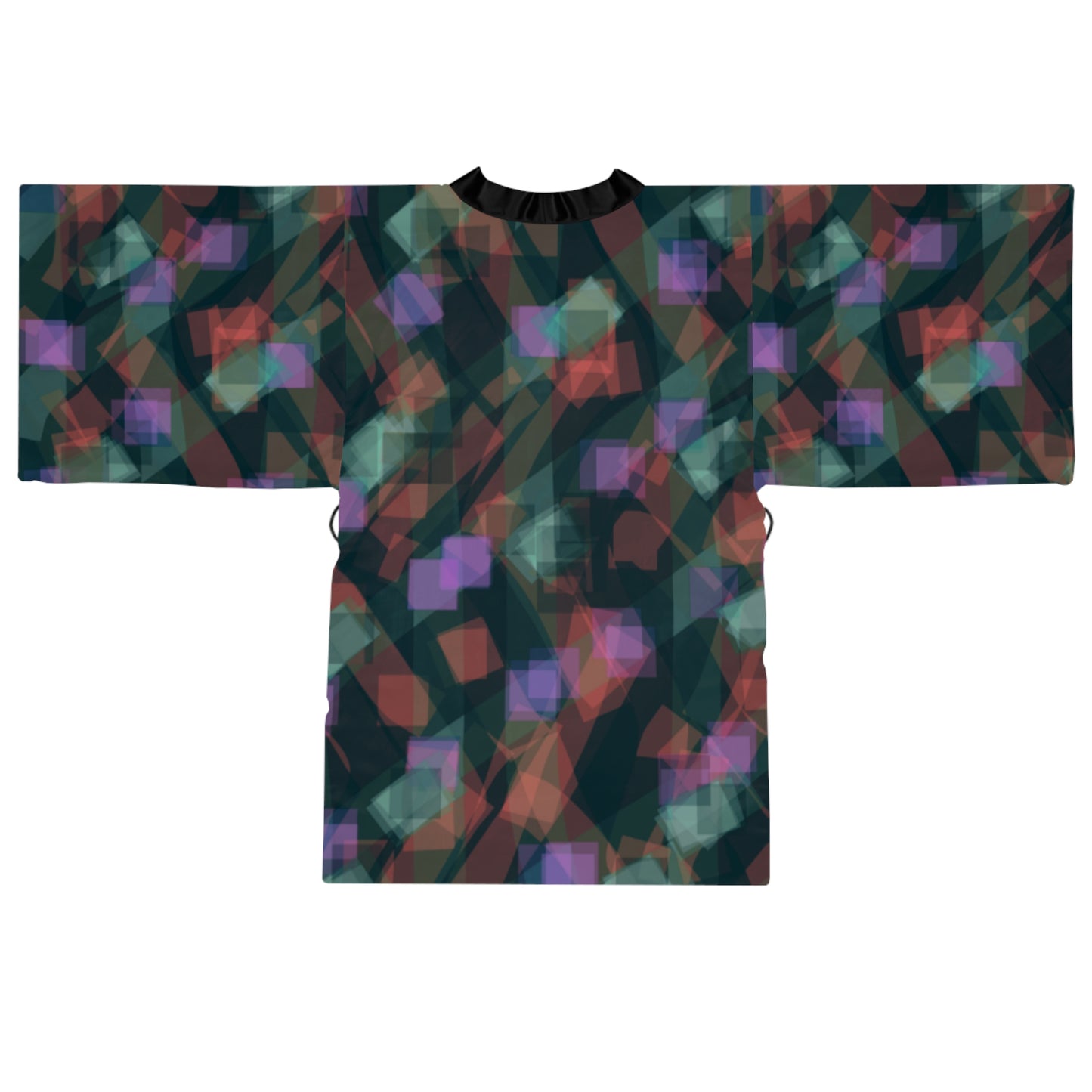 Jean:  Elegant Long Sleeve Kimono Robe with Abstract Design | Perfect for Relaxation, Spa Days & Special Occasions