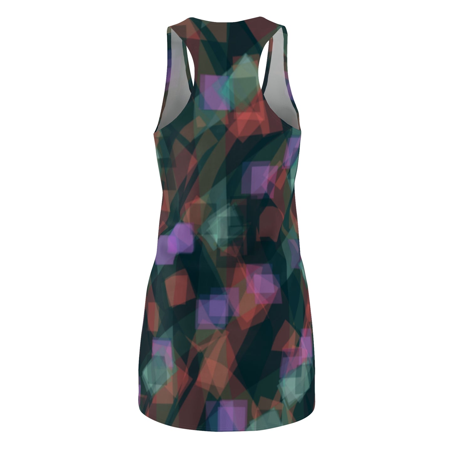 Jean:  Chic Abstract Women's Racerback Dress - Perfect for Summer Parties & Casual Outings