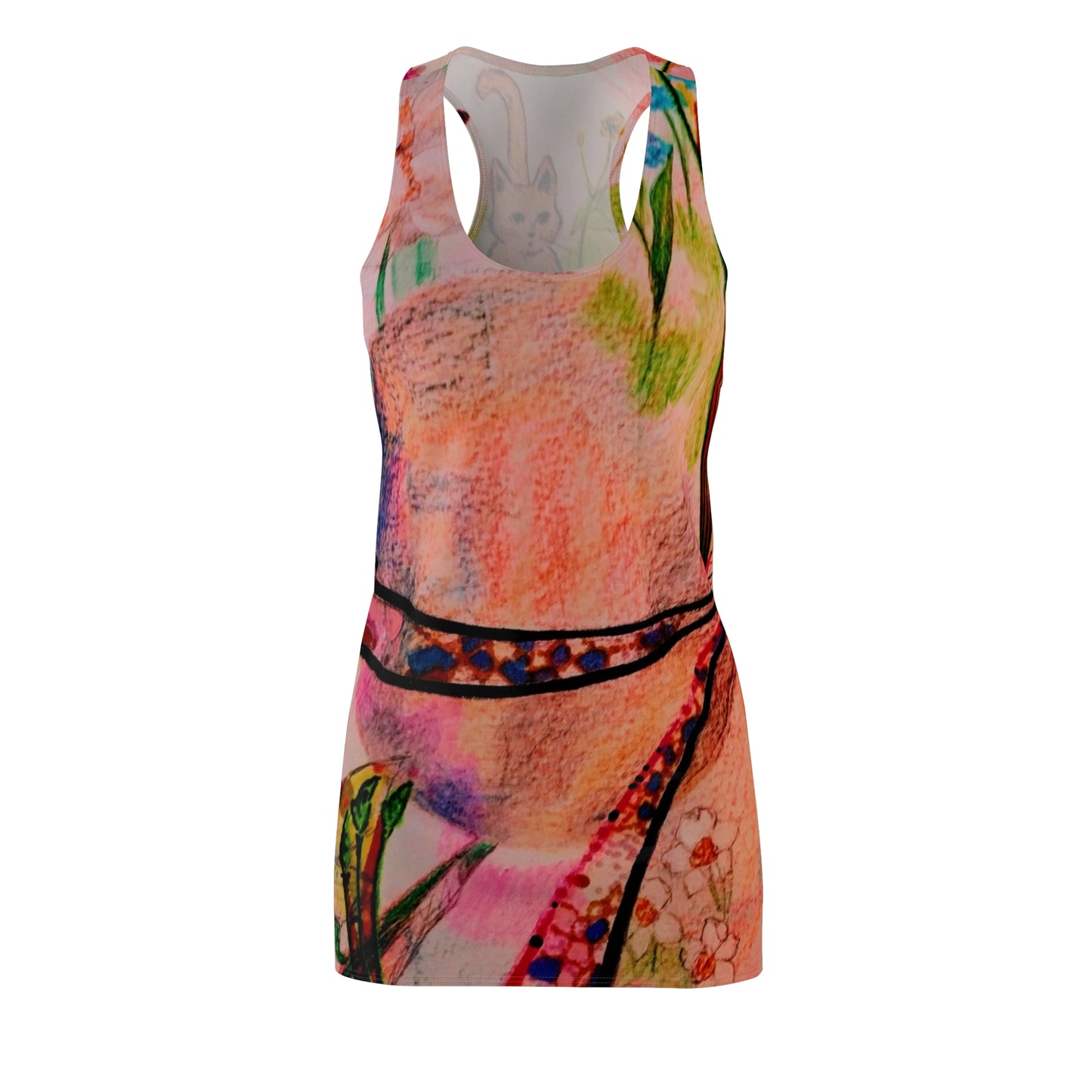 Katty's Garden:  Women's Cut & Sew Racerback Dress (AOP)