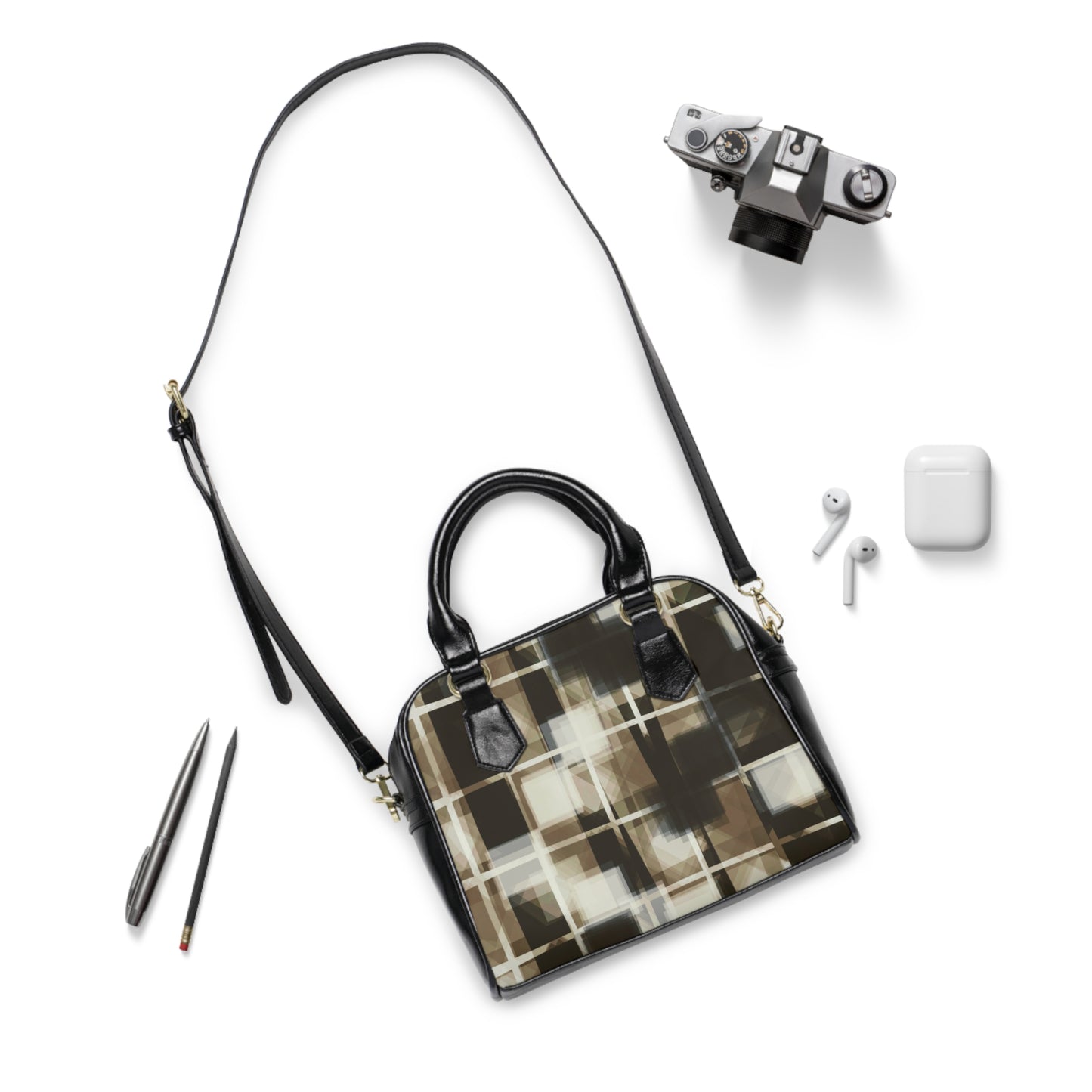 Jackie:  Modern Geometric Shoulder Handbag - Stylish & Versatile Tote for Everyday Use