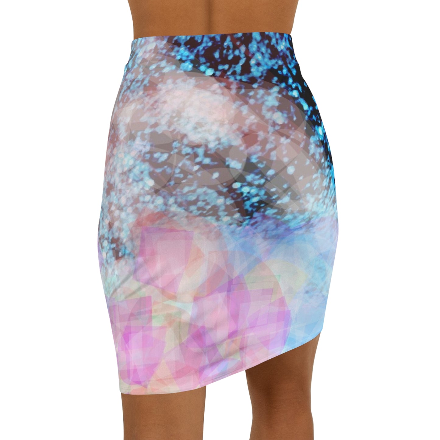 Glowy:  Women's Mid-Waist Pencil Skirt (AOP)