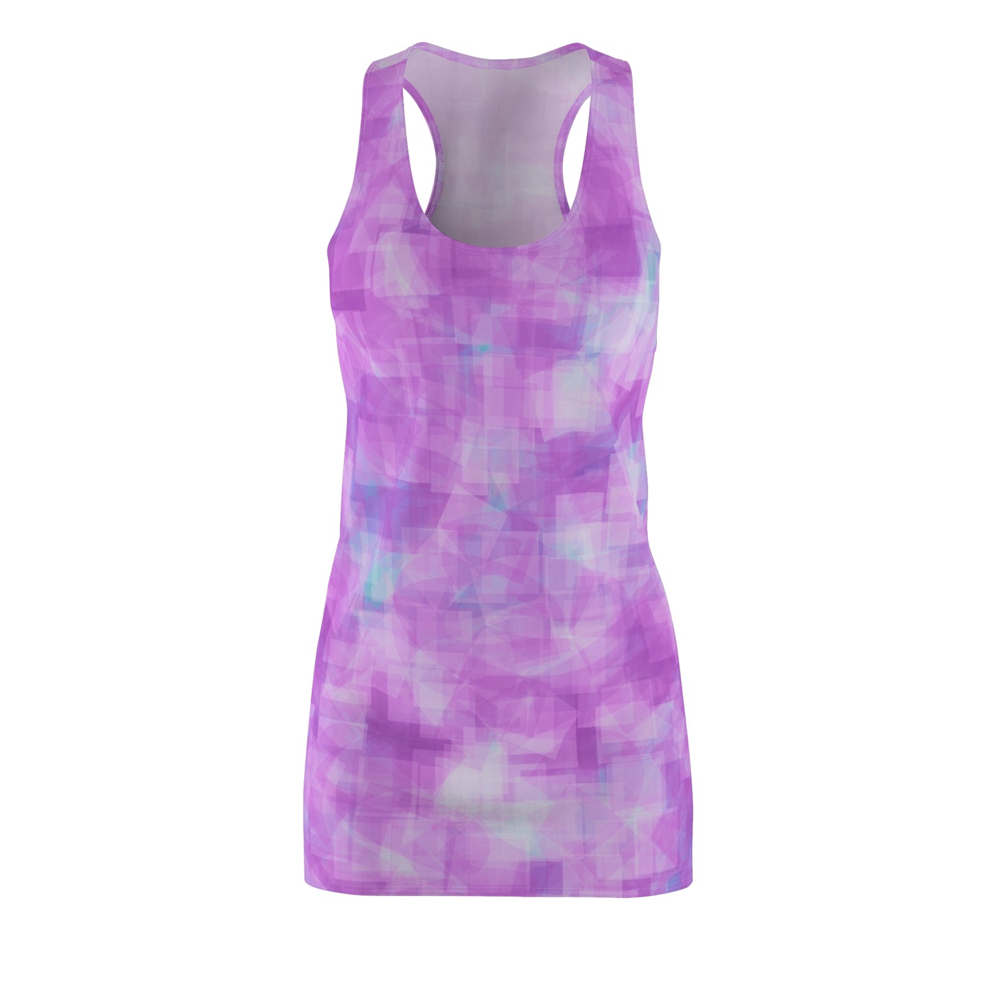 Betty:  Pastel Abstract Racerback Dress for Women - Stylish Summer Casual Wear