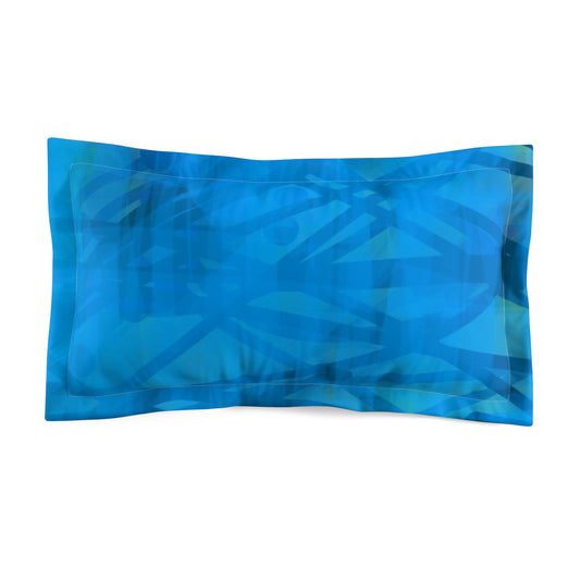 Carmen II:  Vibrant Blue Microfiber King Pillow Sham for Relaxed Vibes