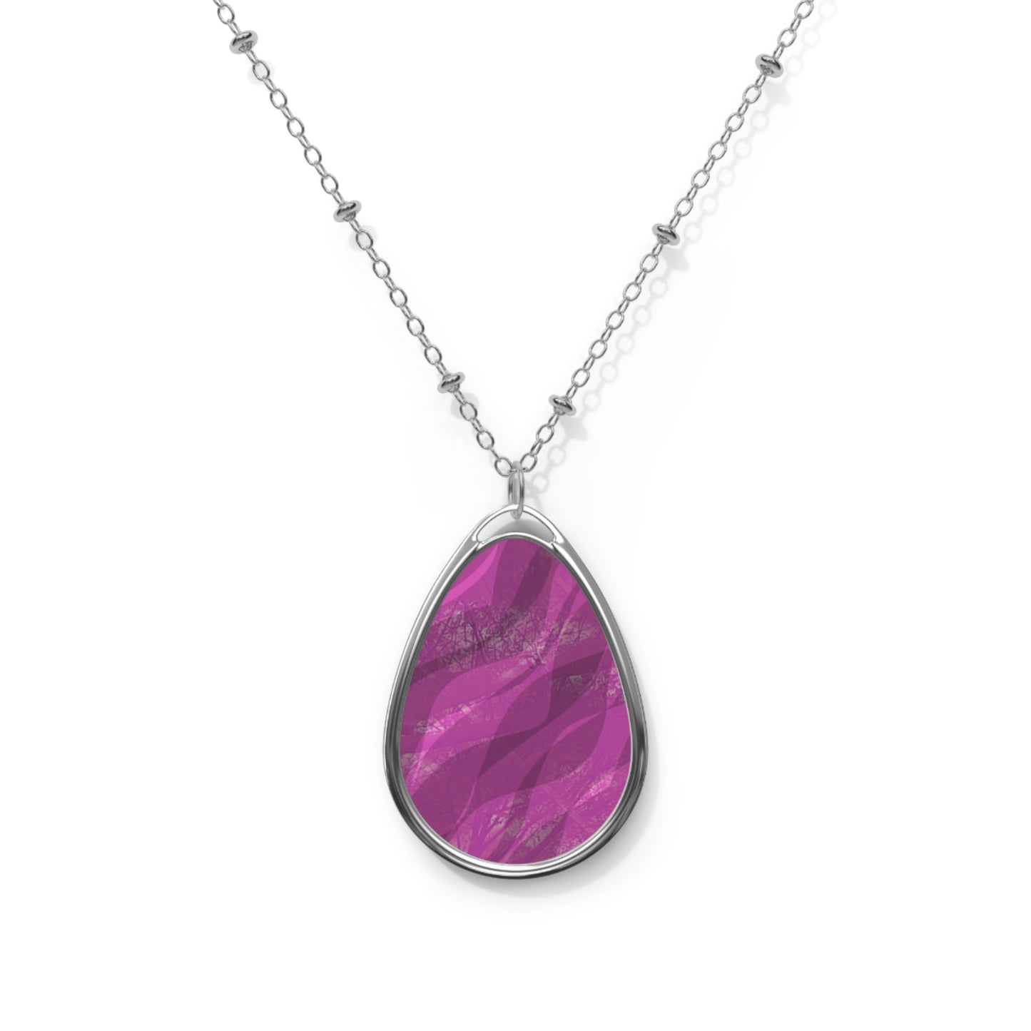 Ruby Gal:  Elegant Abstract Art Teardrop Pendant Necklace - Beautiful Romantic Modern Jewelry for Every Occasion