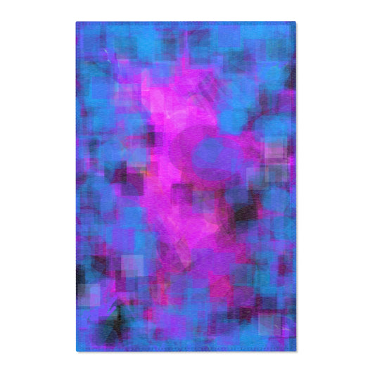 Tranquilo:  24"x36" Modern Abstract Area Rug - Colorful Geometric Design for Stylish Home Decor