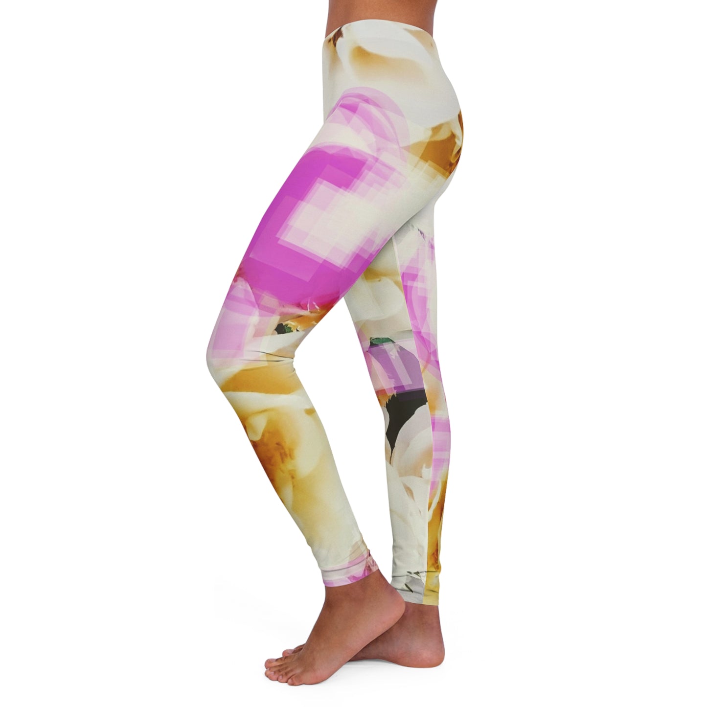 Divine Bouquet II:  Women's Casual Spandex Leggings (AOP)