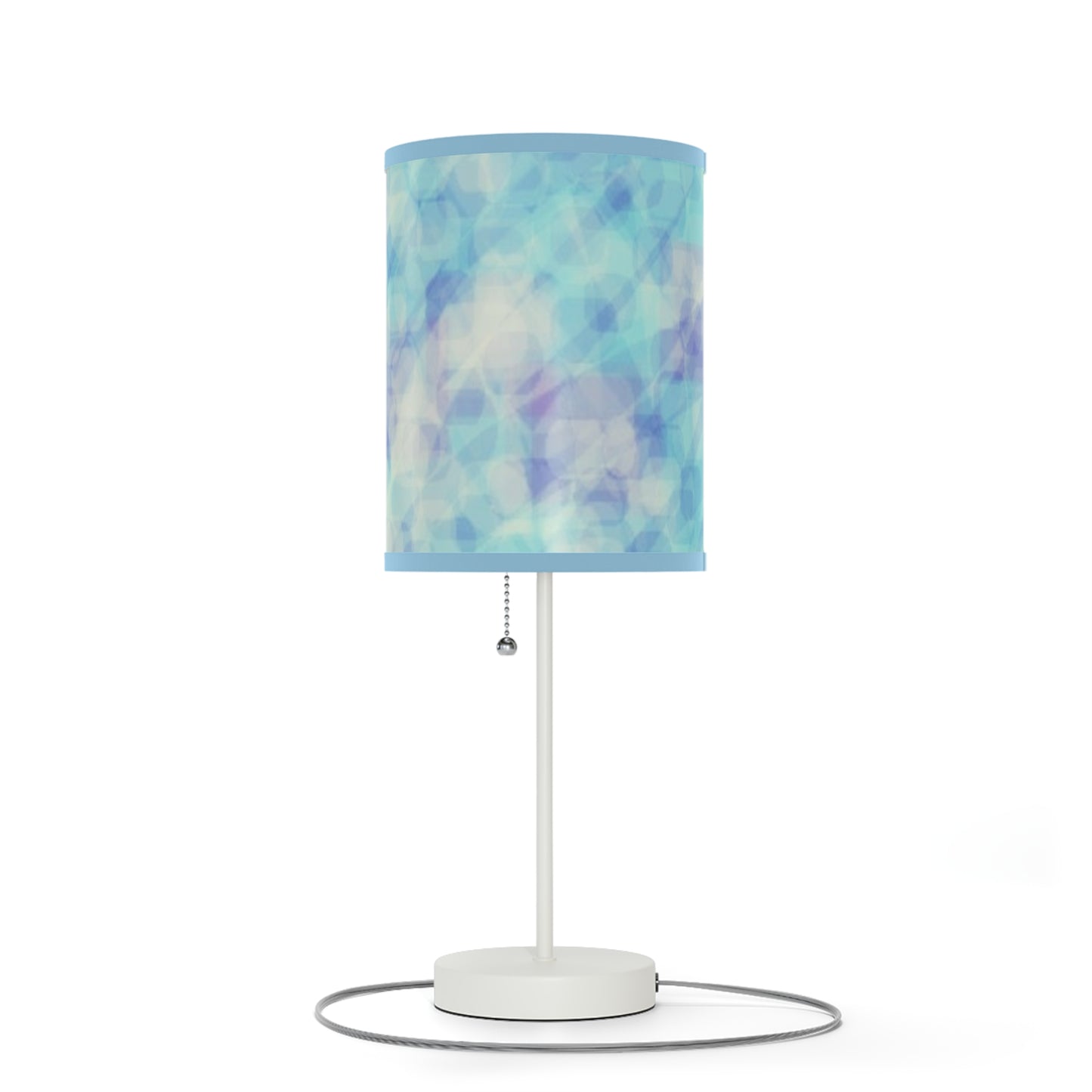 Celia: {Blue Trim} Soothing Blue Table Lamp, Night Light for Relaxation, Bedroom Decor, Cozy Home Gift, Modern Lighting, US/CA Plug