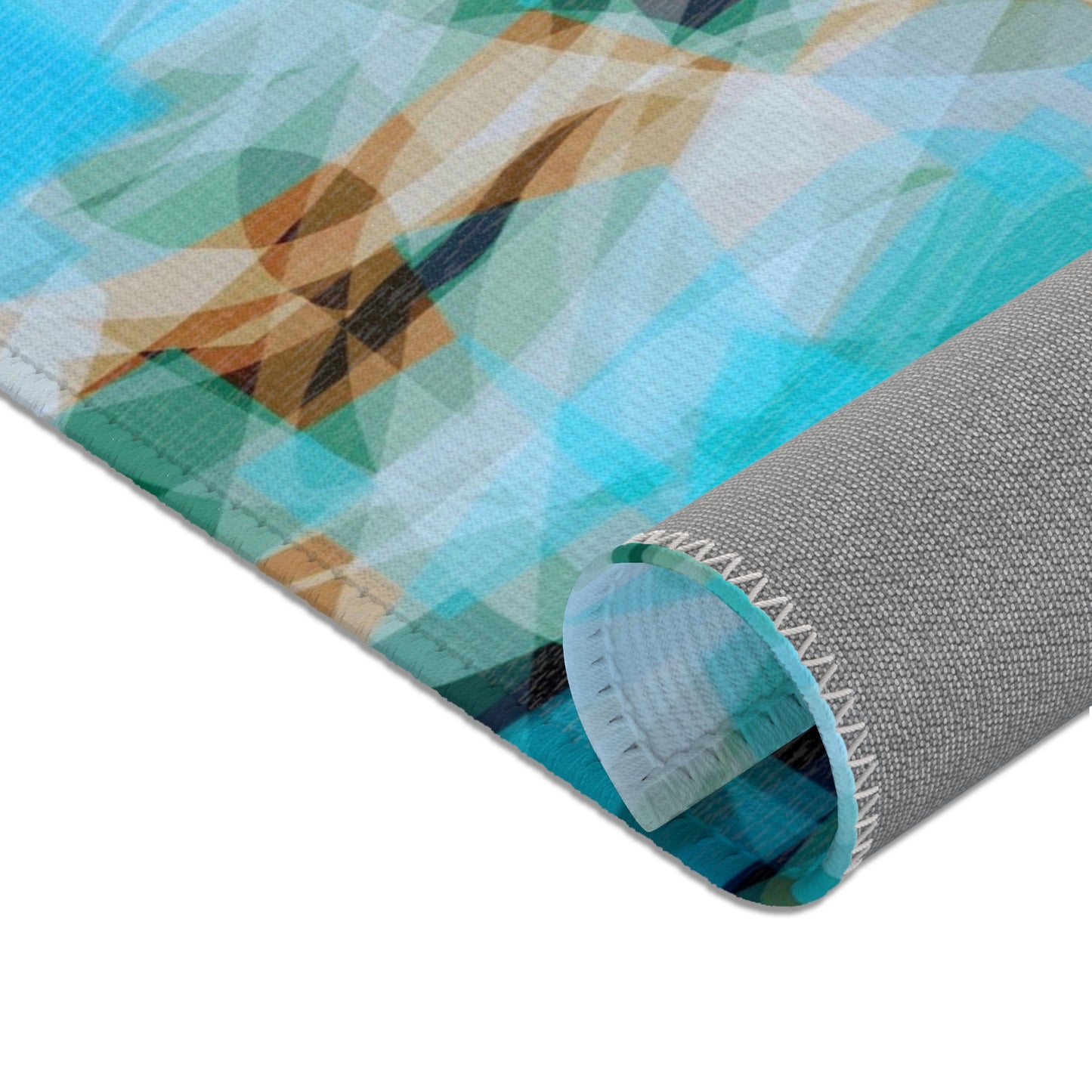 Depths:  24"x36" Abstract Blue Area Rug - Modern Home Decor, Living Room Accent, Cozy Space, Inspired Design, Relaxing Vibes