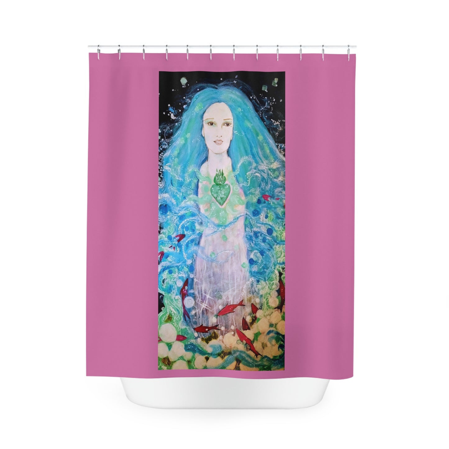 Waterfall Nymph: Polyester Shower Curtain