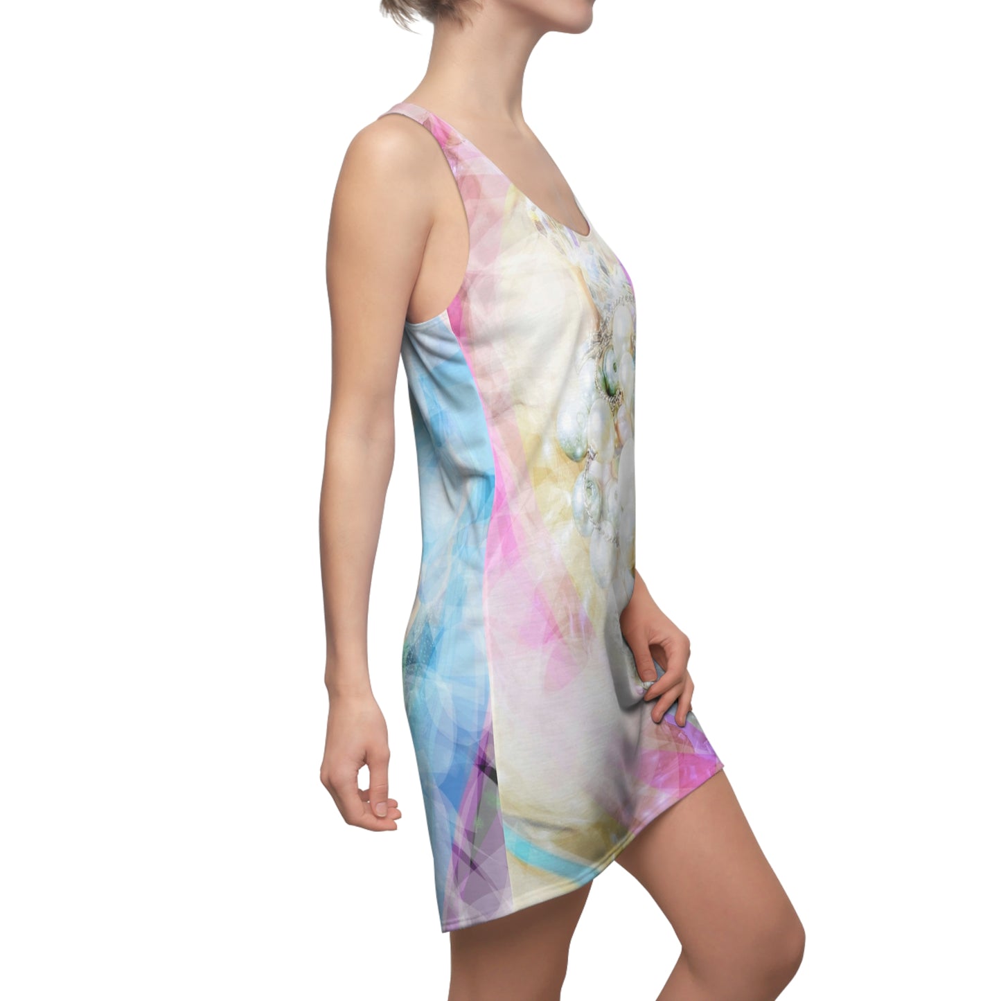 Hidden Treasure:  Women's Cut & Sew Racerback Dress (AOP)