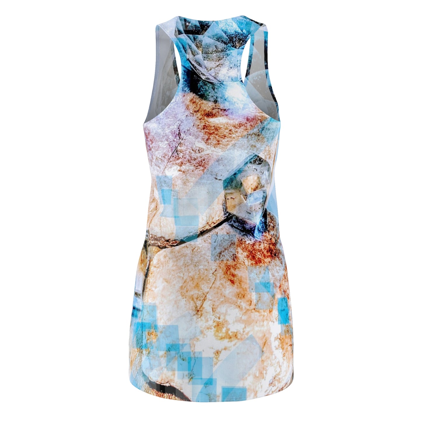 Crystal Clear:  Women's Cut & Sew Racerback Dress (AOP)