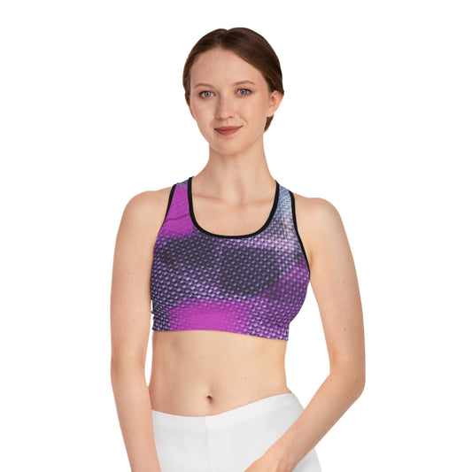 Pattie:  Chic Sports Bra, Seamless Workout Top, Activewear for Fitness, Dance, Gym Gear