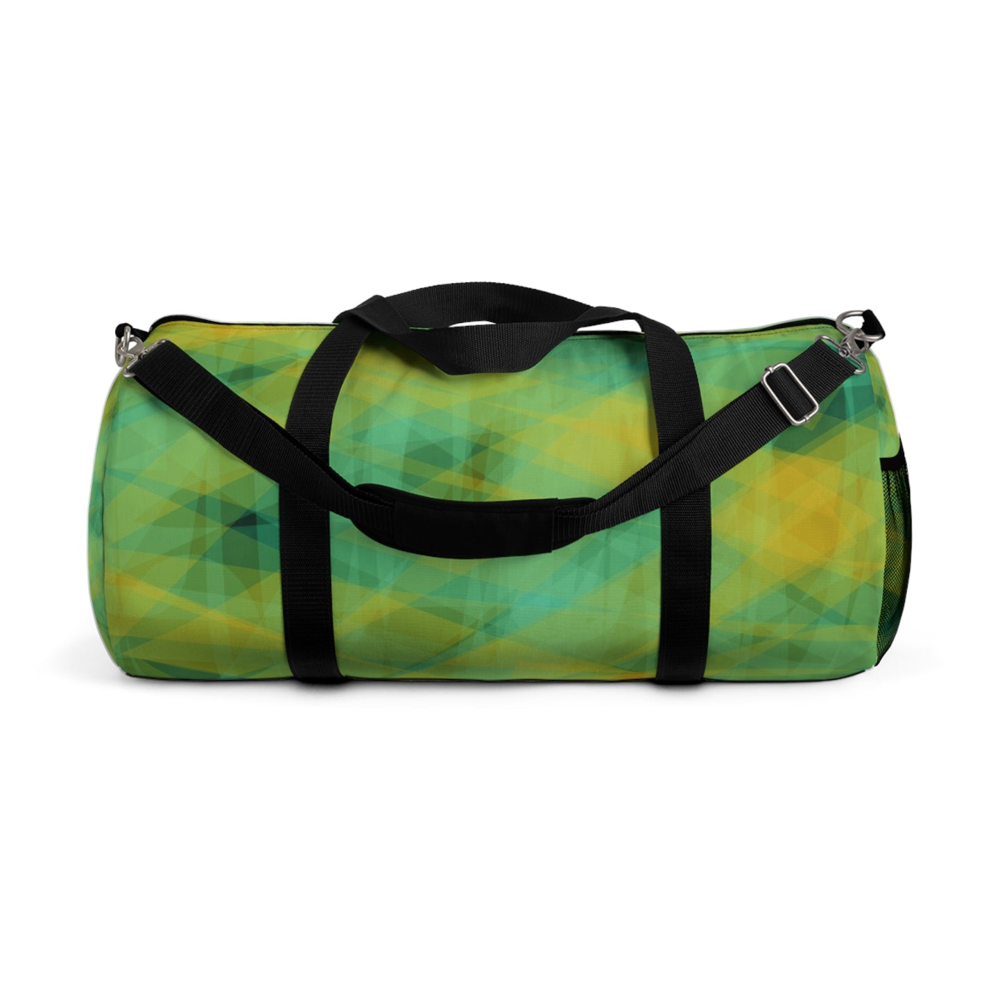 Quietude:  Colorful Geometric Duffel Bag, Workout Bag, Travel Bag, Gym Bag, Sports Bag, Weekend Getaway Essential