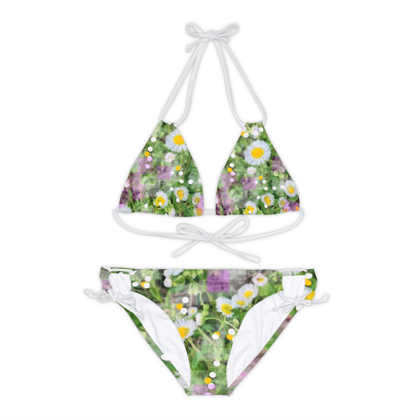 Wildflowers Swim: Strappy Bikini Set (AOP)