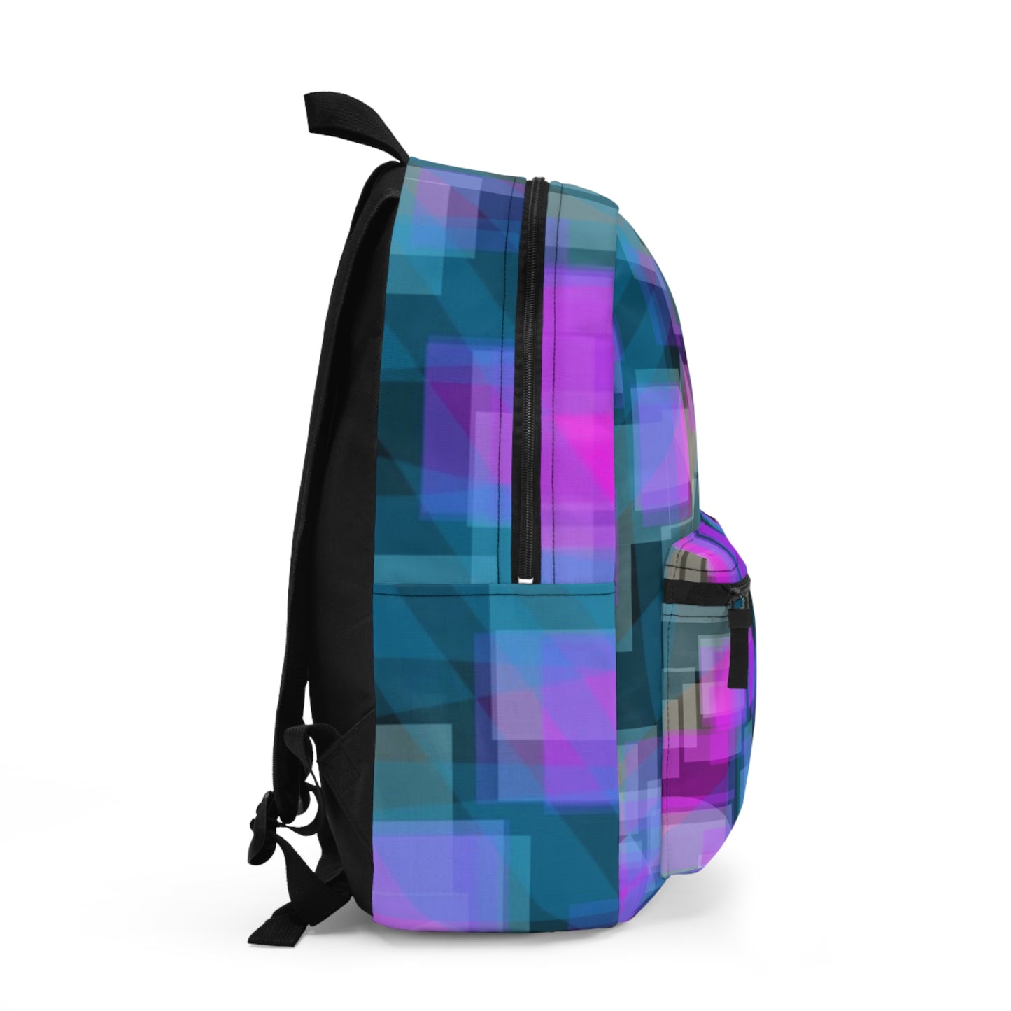 ESP:  Vibrant Geometric Print Backpack, Stylish Bag, Good Vibes Travel Backpack, Colorful Daypack, Unique Gift for Students, Backpack for Hiking