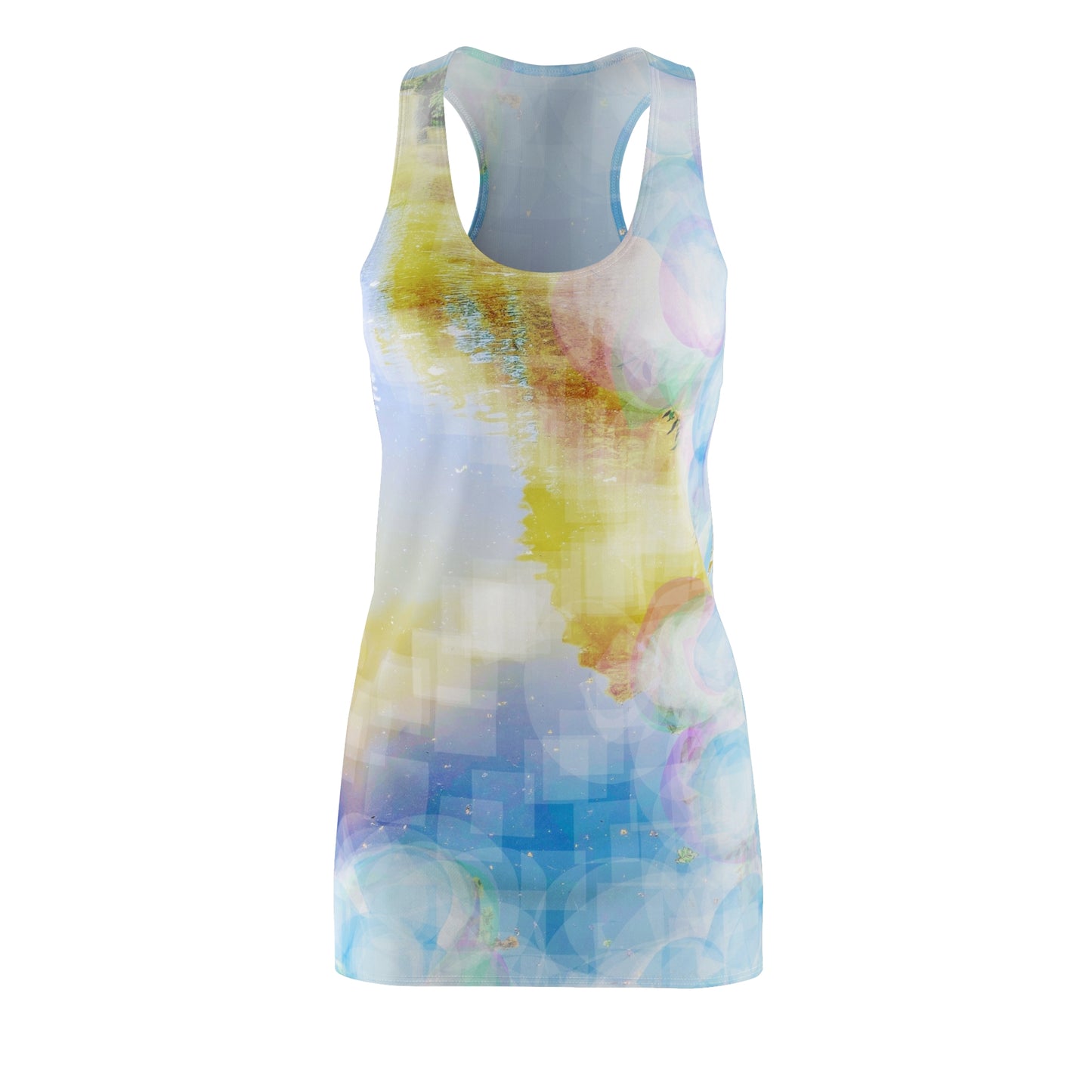 Glimmering:  Women's Cut & Sew Racerback Dress (AOP)