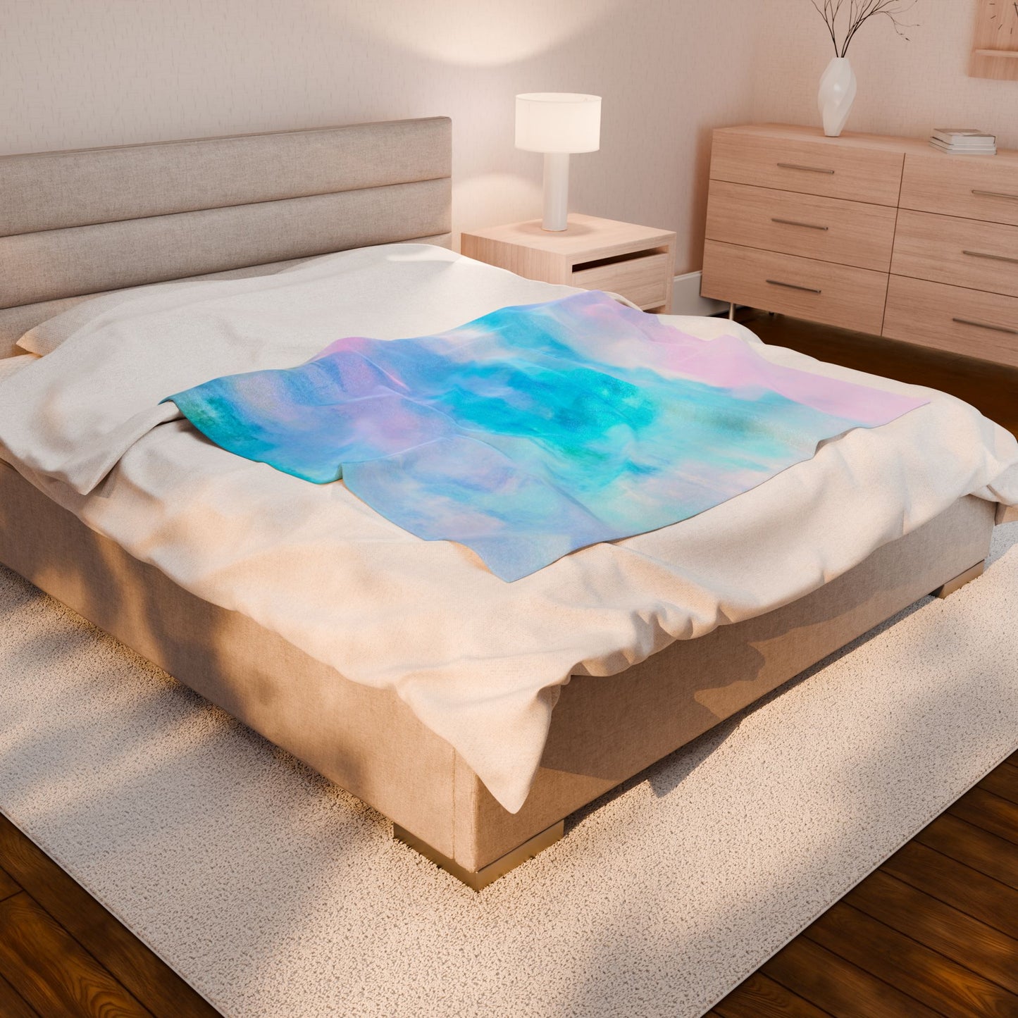 Pastel Song:  Velveteen Plush Blanket: