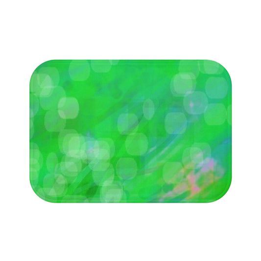 Earth child: (24"x17") Vibrant Green Bathmat | Soft and Cozy Bathroom Decor, Stylish Accent for Home, Washroom Essential, Gifts for Housewarming