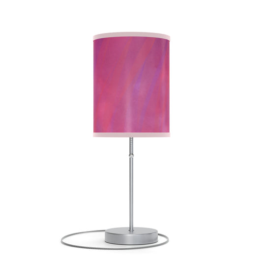Sophia:  Pink Trim; Modern Pink Gradient Table Lamp - Stylish Home Decor for Cozy Vibes