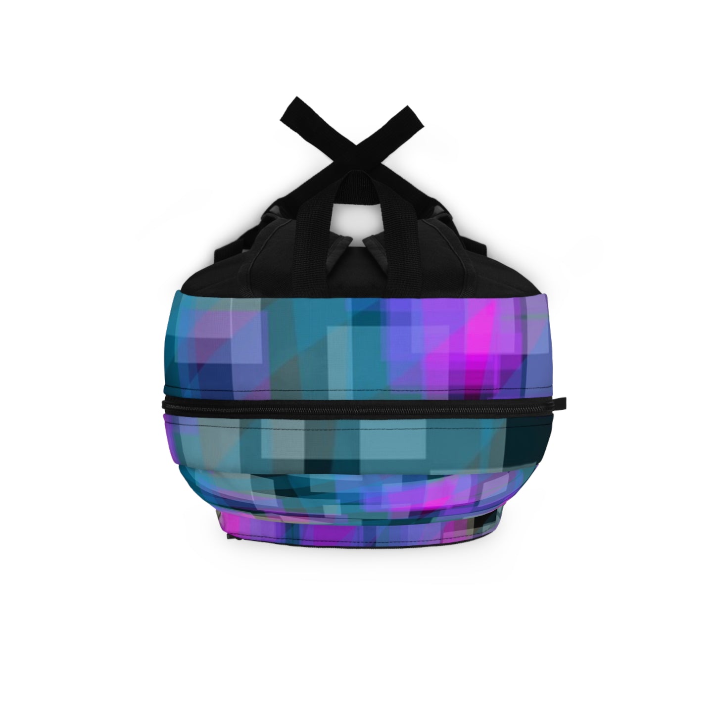 ESP:  Vibrant Geometric Print Backpack, Stylish Bag, Good Vibes Travel Backpack, Colorful Daypack, Unique Gift for Students, Backpack for Hiking