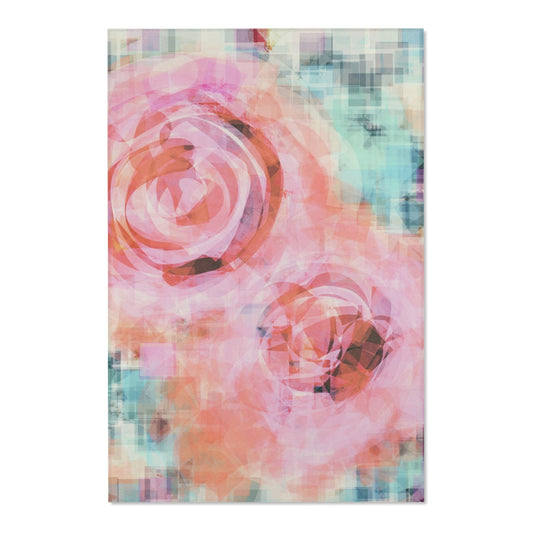Lana:  48"x72" Abstract Floral Area Rug - Vibrant Modern Design for Relaxed Home Décor
