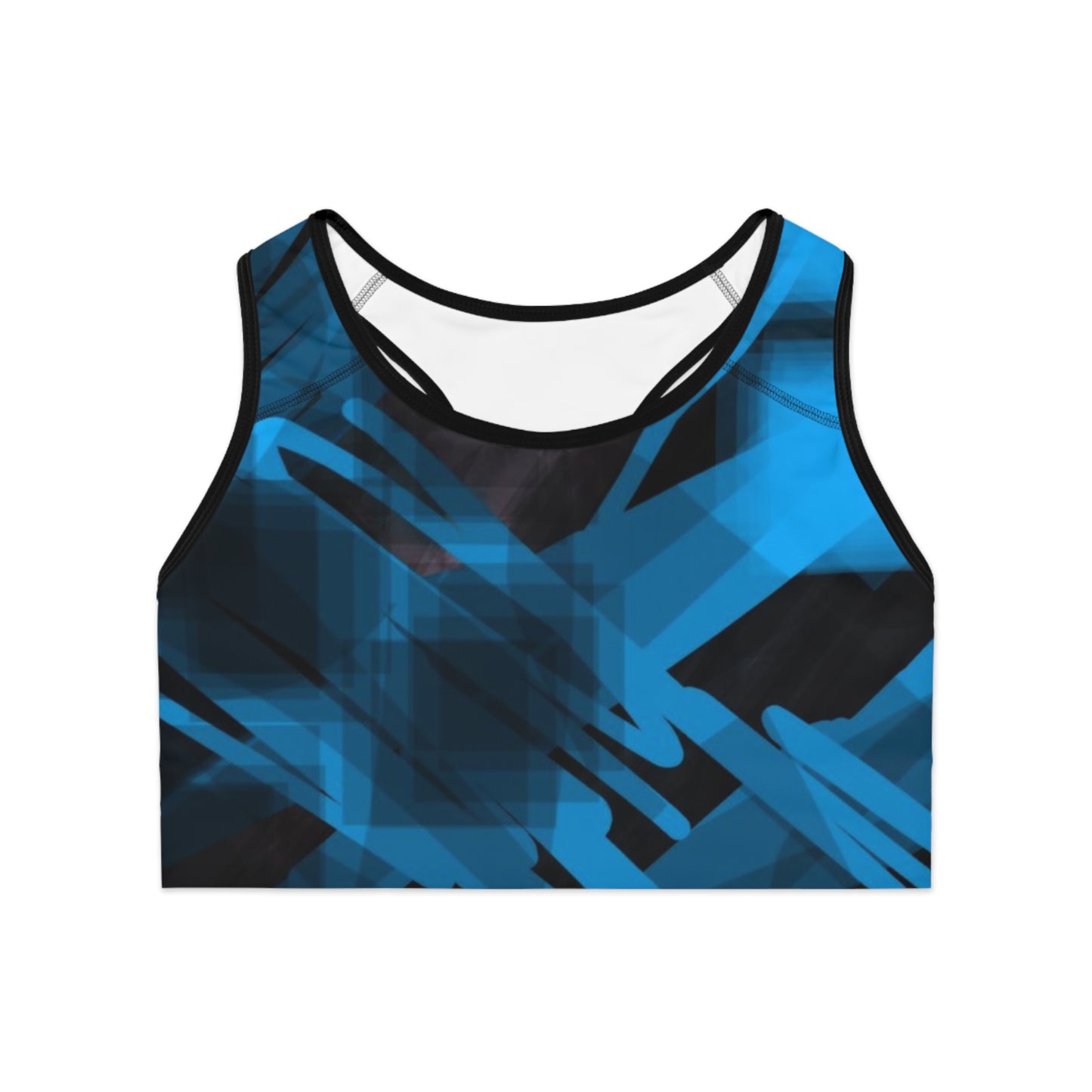 Goodie: (Blk Trim) Vibrant Sports Bra for Active Lifestyles, Workout Gear, Fitness Apparel, Gym Top, Dance top