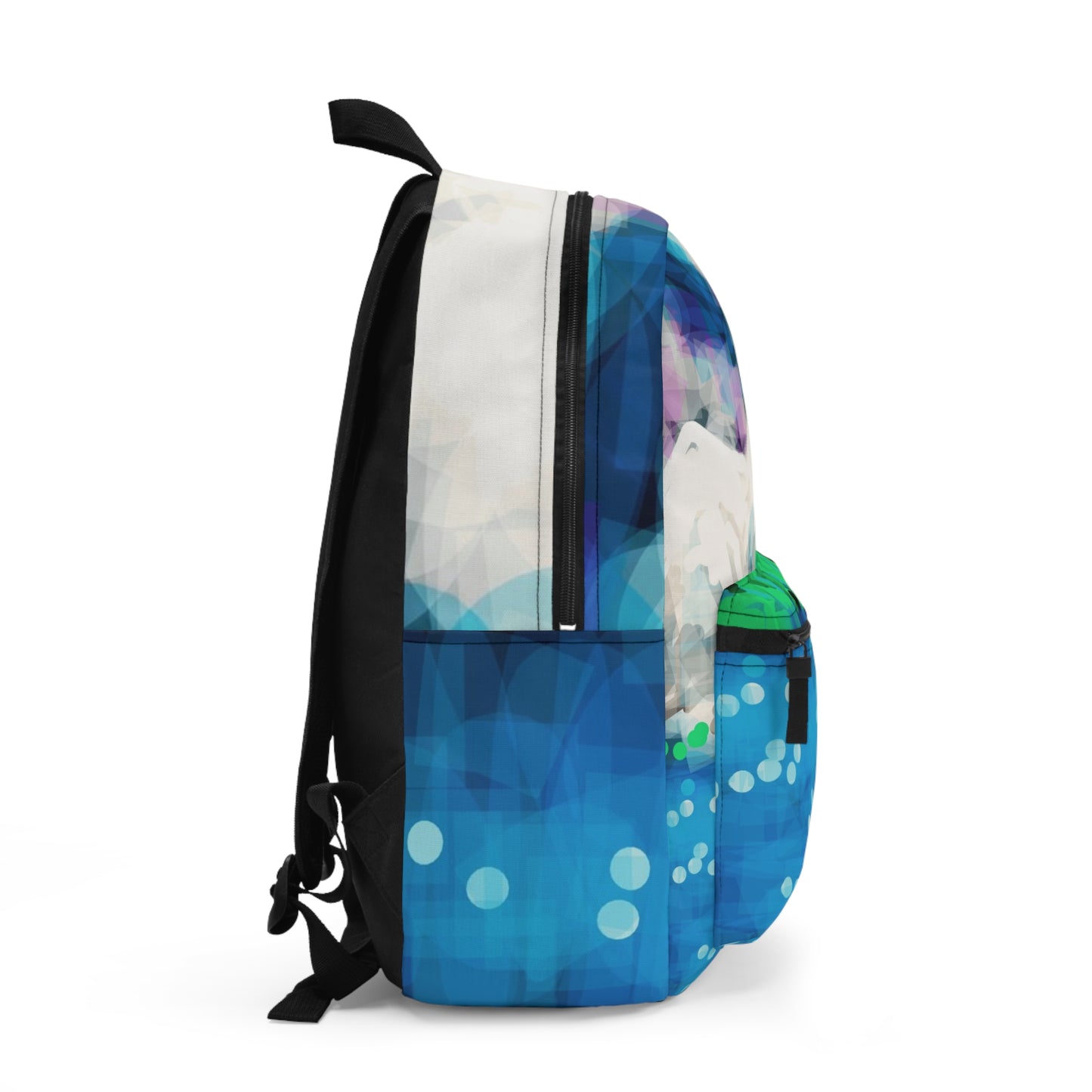 Earth Realms:  Vibrant Mountain Scene Backpack - Colorful Travel Gear for Nature Lovers