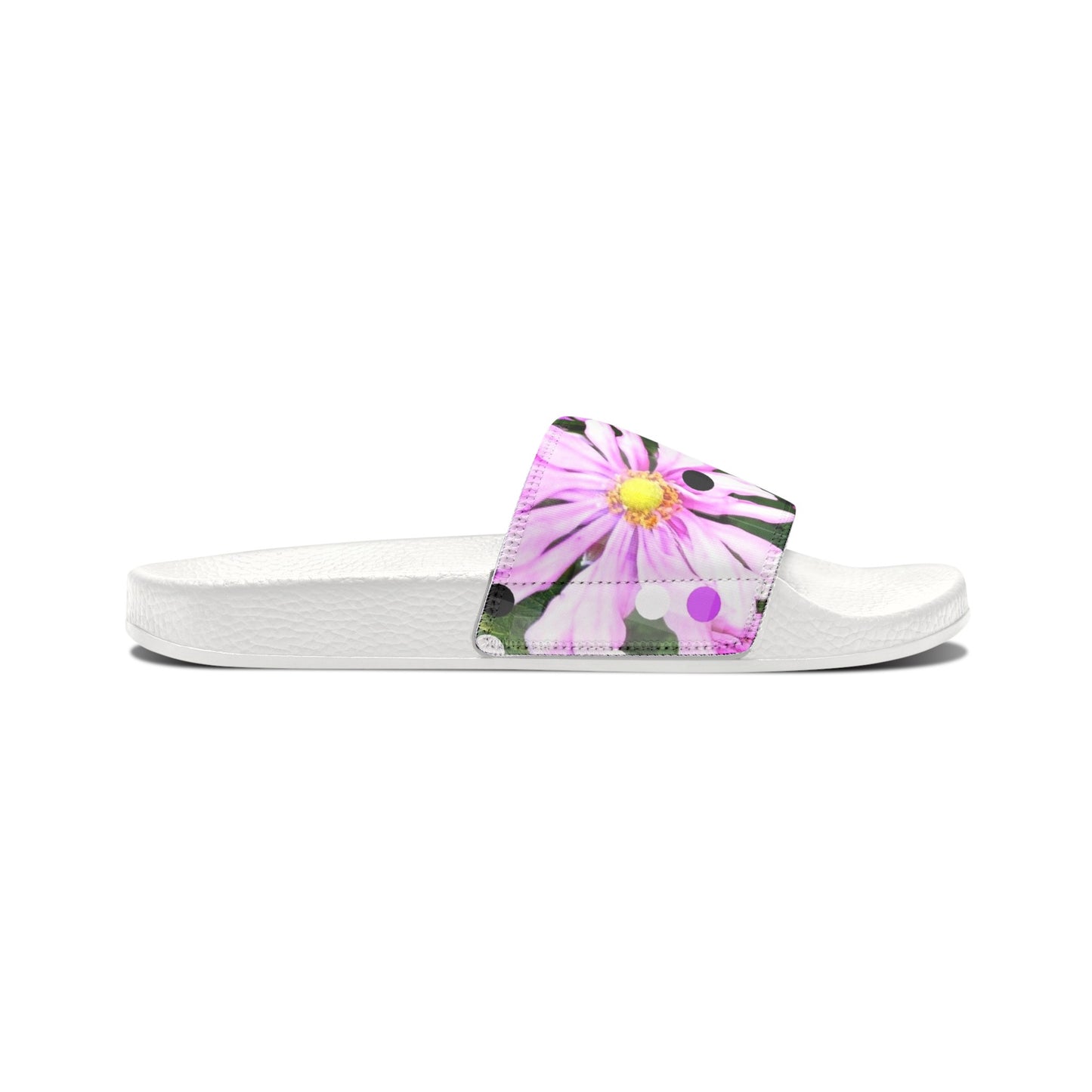 Pink Daisies:  Women's PU Slide Sandals