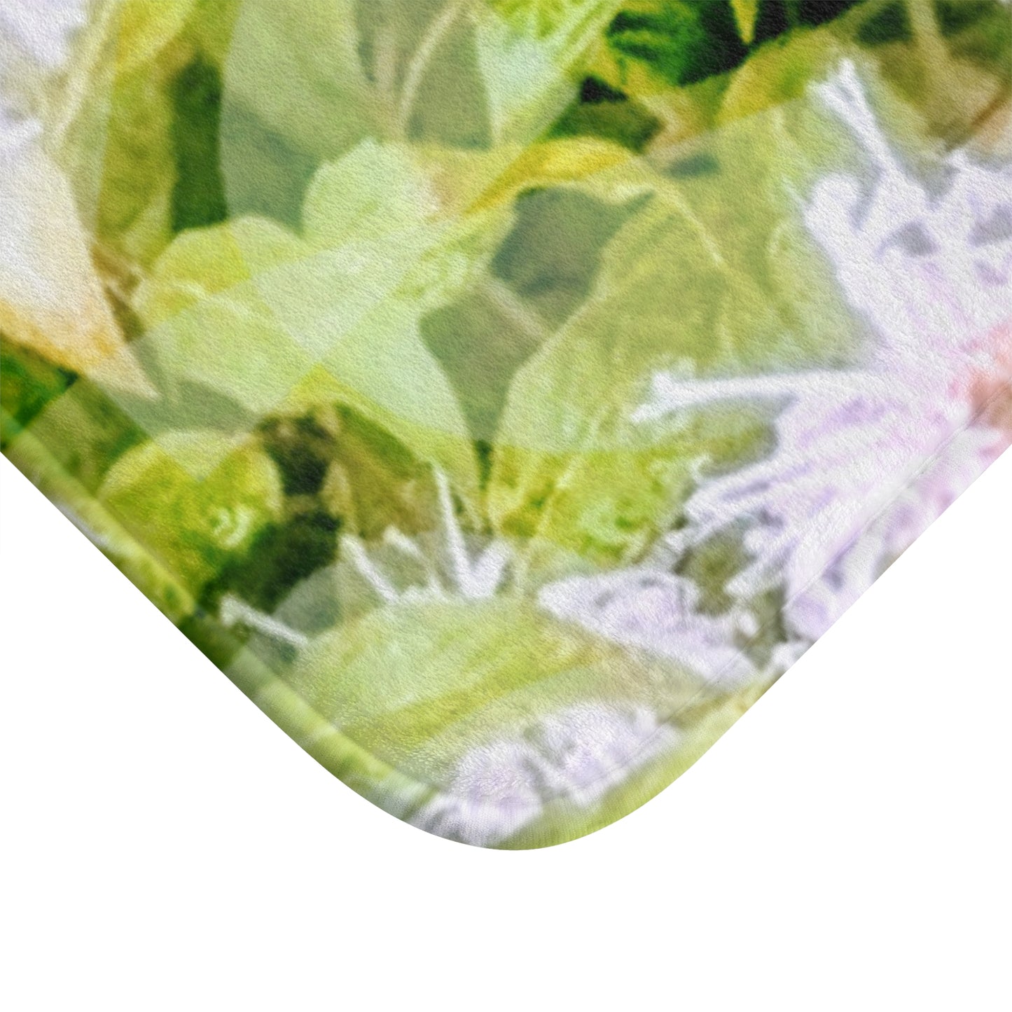 Soft Flowerbed: (24"x17") Lovely Floral Bathmat, Soft Bathroom Rug, Home Decor, Gift for Her, Gardening Enthusiast, Spring Decor