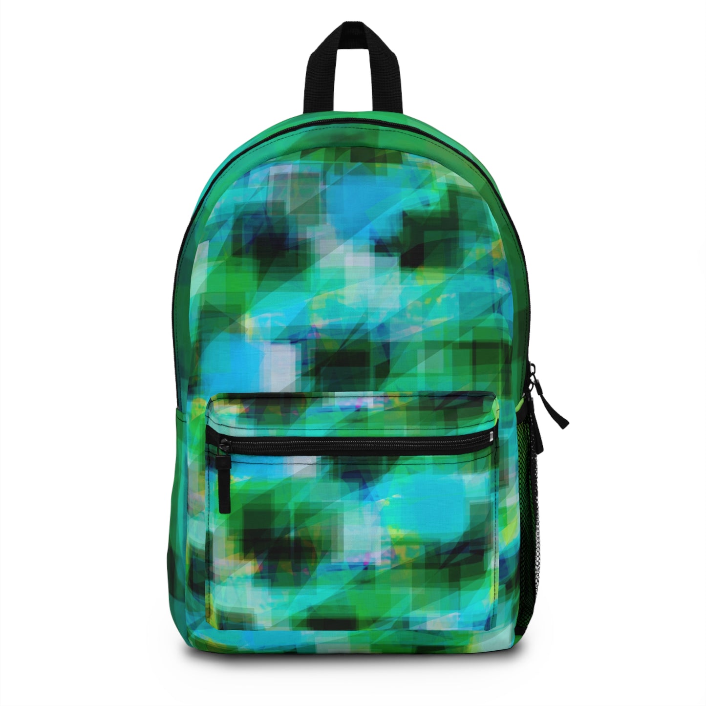 J.D.:  Vibrant Geometric Backpack - Colorful and Stylish for School or Travel