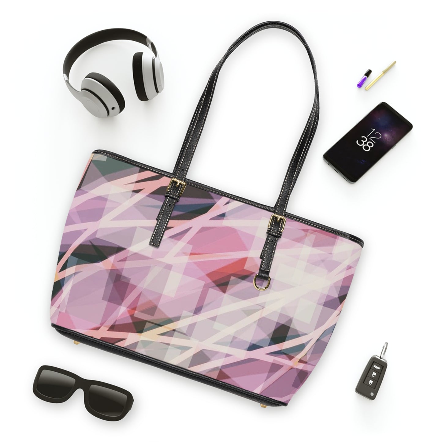 Suzie:  Chic PU Leather Tote Bag - Stylish Handbag, Hip style Purse, Everyday Carryall, Fashion Accessory for Women