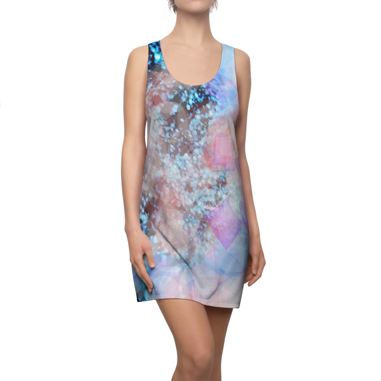 Glowy:  Women's Cut & Sew Racerback Dress (AOP)