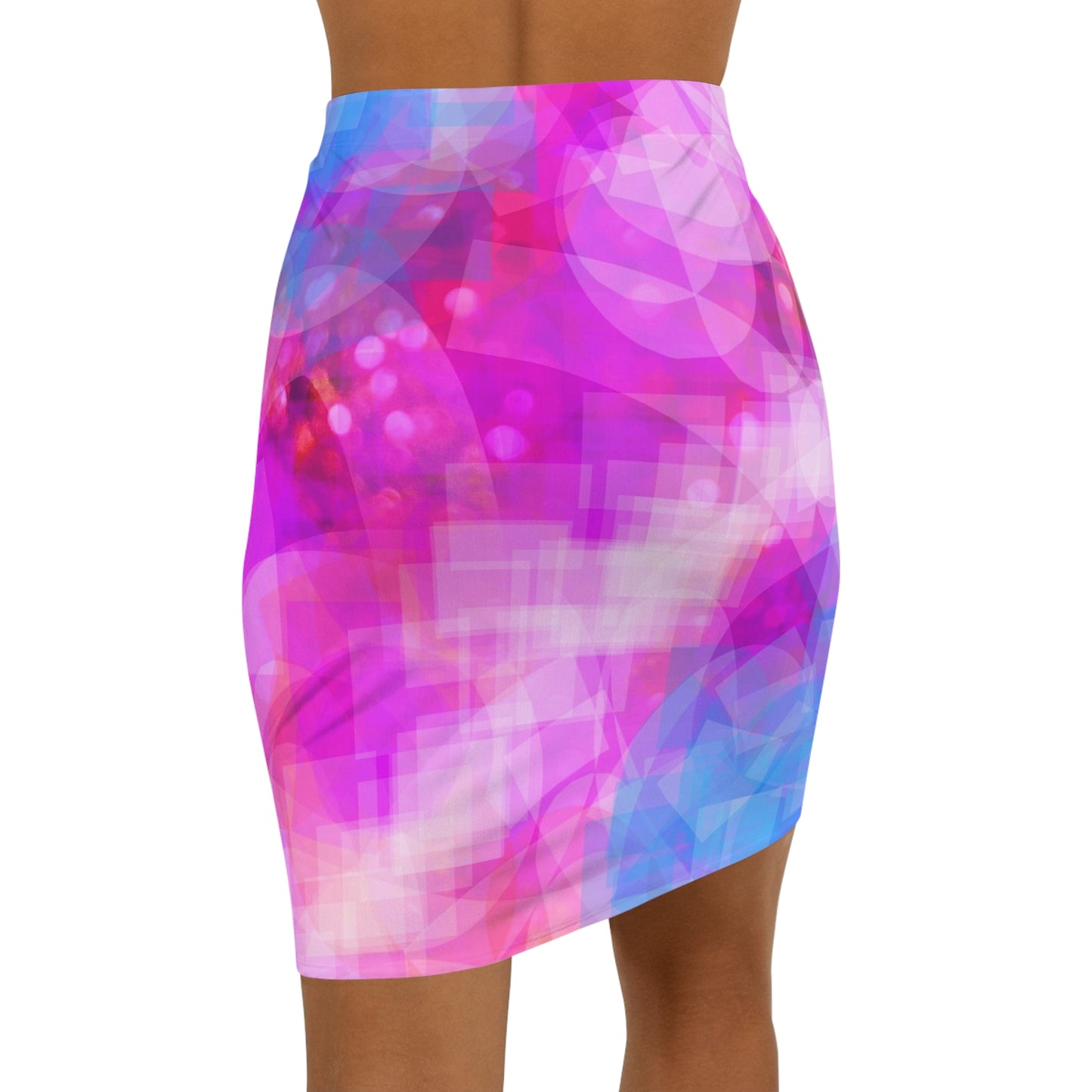 Ula:  Women's Mid-Waist Pencil Skirt (AOP)