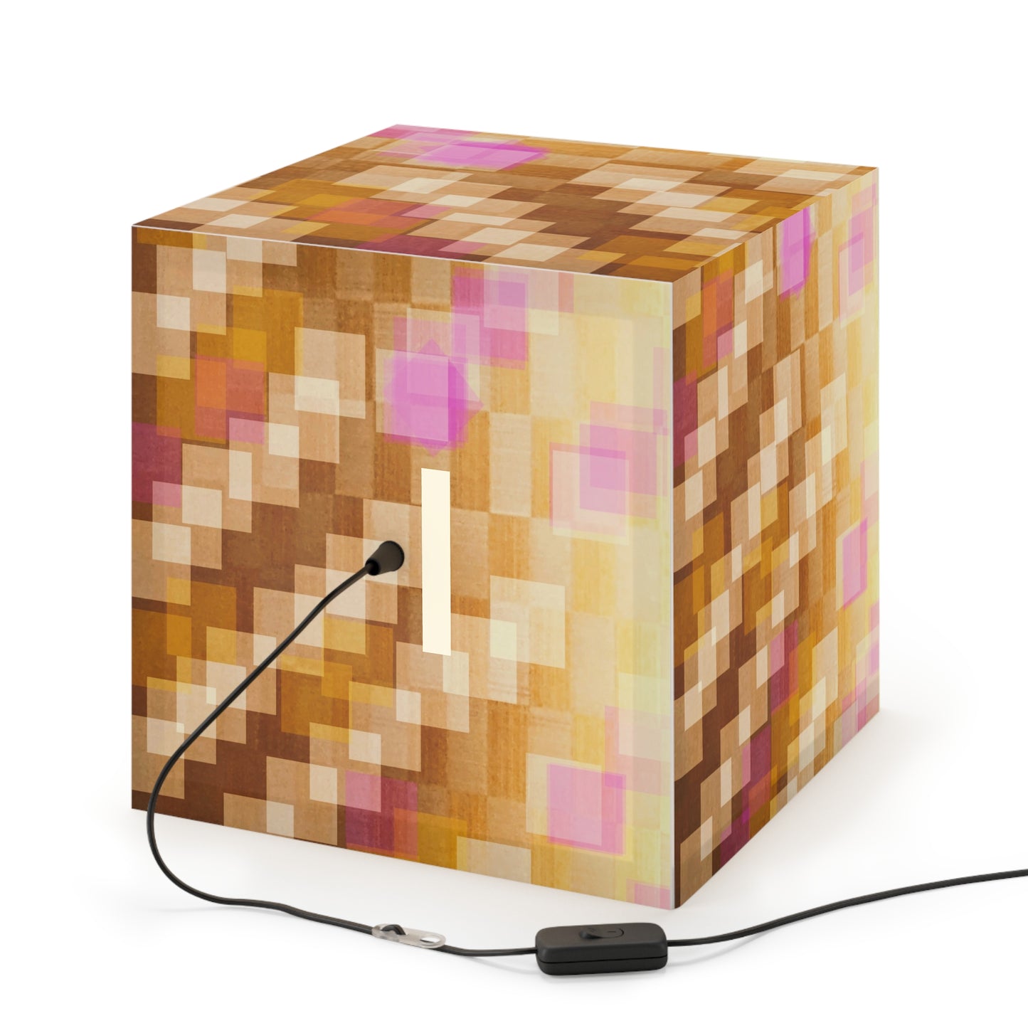 Frankie:  Warm Glow Light Cube Lamp, Artisan Lighting for Home Decor, Cozy Ambience, Perfect Gift for Holidays and Special Occasions, Modern Pendant