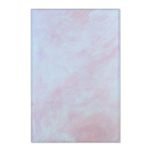 Summit of Love: (24"x36") Pastel Abstract Area Rug, Soft Touch, Cozy Living Room Decor, Home Interior, Non-Slip Mat, Stylish Room Accent, Modern Carpet