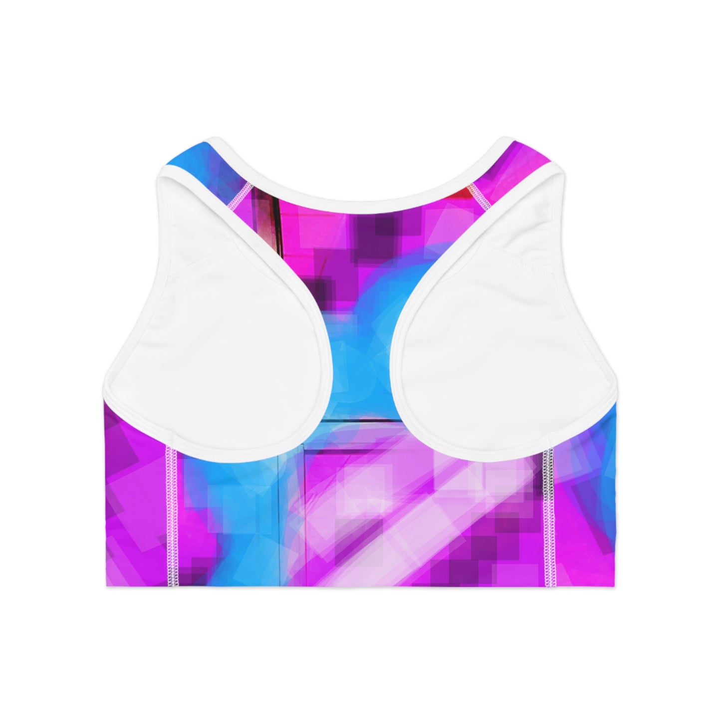 Magenta Edge:  Sports Bra (AOP)