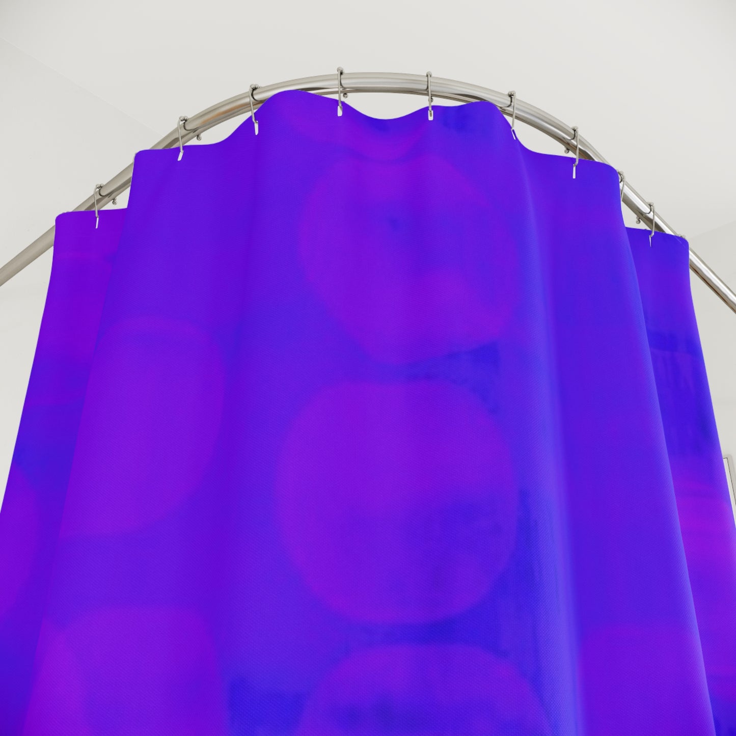 Roberta: Shower Curtain — Abstract Purple & Blue Gradient Bath Curtain