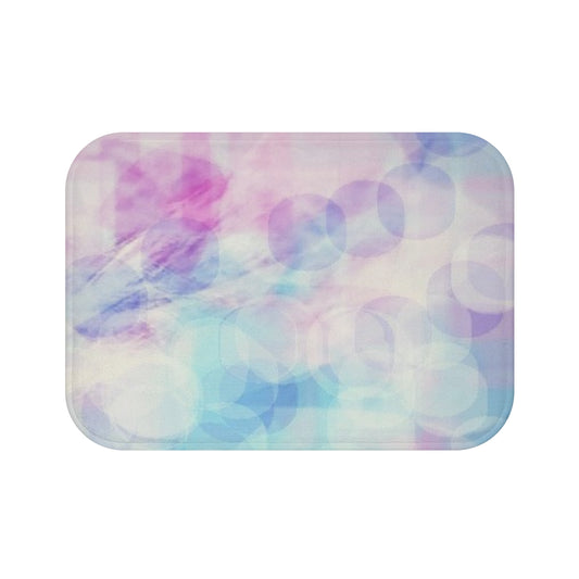 Paradis: (24"x17") Pastel Bokeh Bathmat | Soft Bathroom Decor for Relaxation, Perfect Gift for Housewarming, Spa Vibe, Cozy Decor