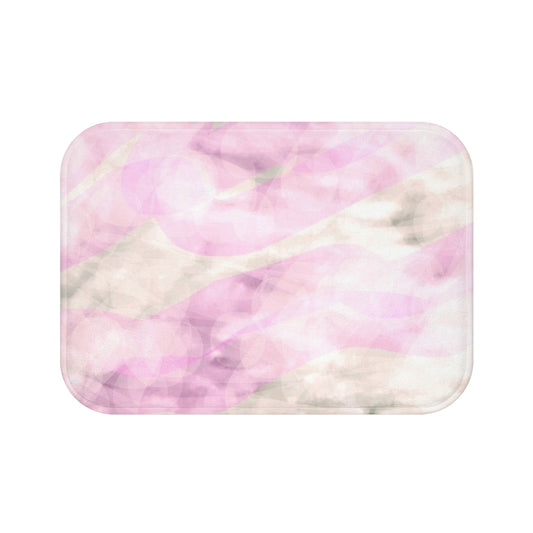 You're a Holiday: (24"x17") Soft Pink Bokeh Bathmat, Luxurious Bathroom Rug, Ethereal Home Decor, Non-Slip Mat, Gift for Housewarming