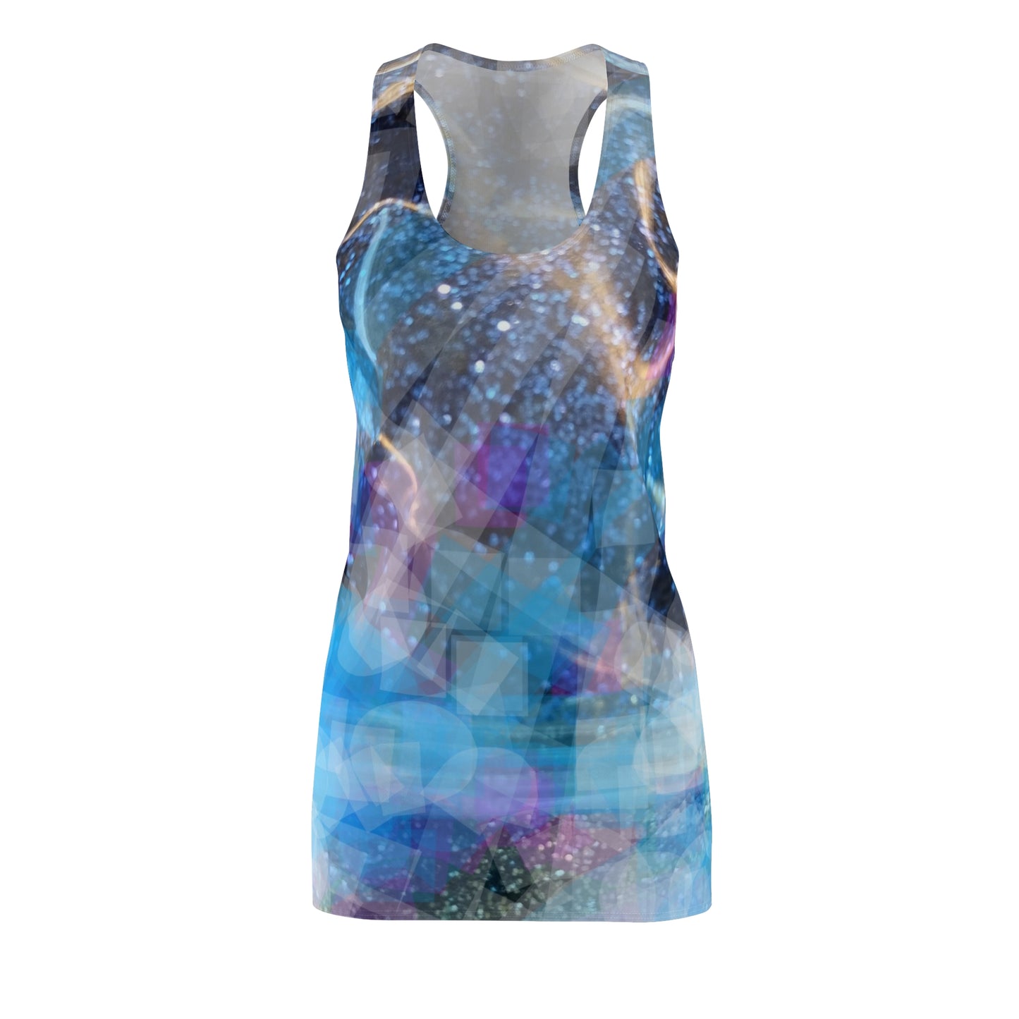 Sapphire Fuel:  Women's Cut & Sew Racerback Dress (AOP)