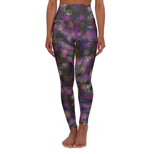 Let's Groove: Vibrant High Waisted Leggings, Athletic Leggings, Dance Leggings, Workout Leggings, Fashion Leggings, Fitness Apparel, Gift for Her